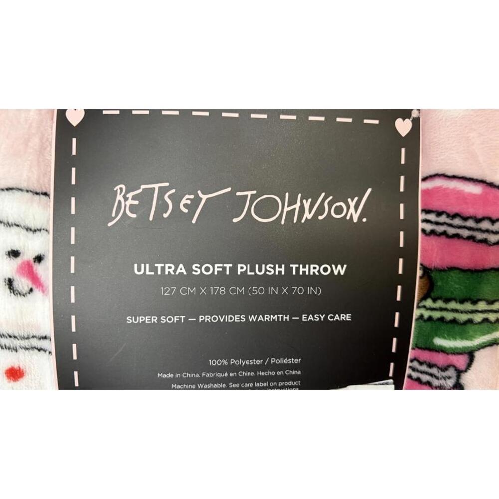 Betsey Johnson Ultra Soft Plush Throw Blanket - Picture 2 of 6